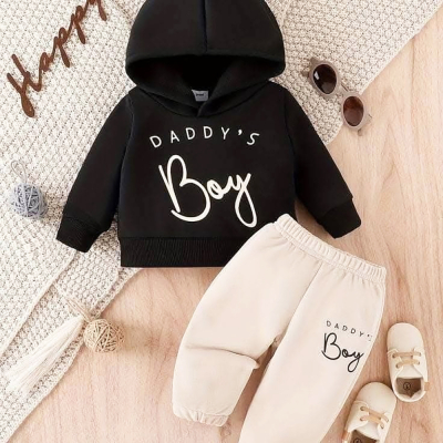 Baby Soft Daddy's Boy Hoodie & Trouser Set