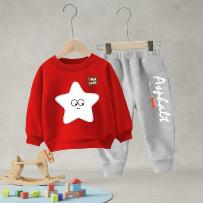 Baby Soft Winter Star Sweatshirt & Trouser Set.