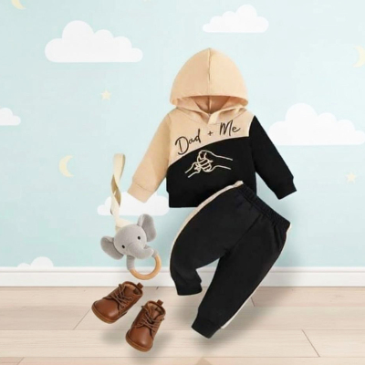 Baby Soft Dad & Me Hoodie & Trouser Set